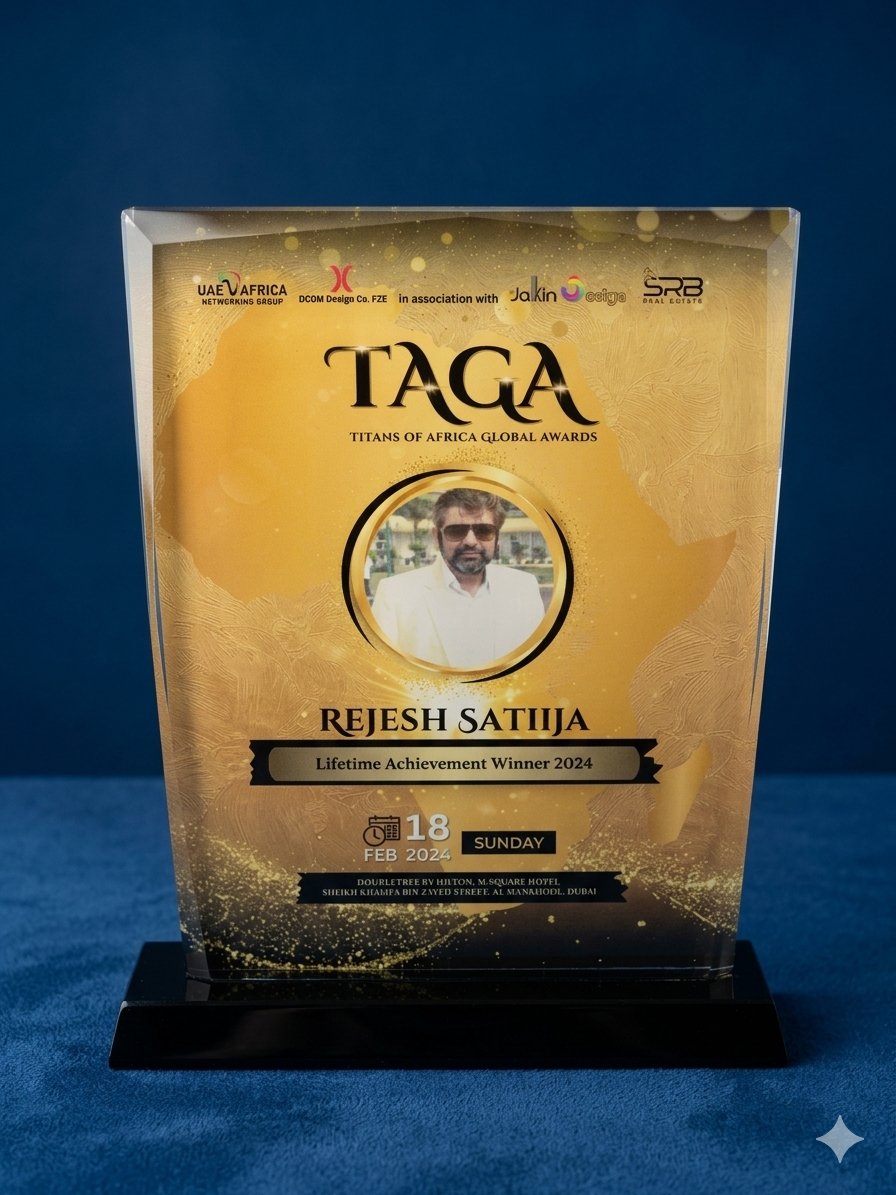 TAGA Lifetime Achievement Winner 2024 award for Rejesh Satiija