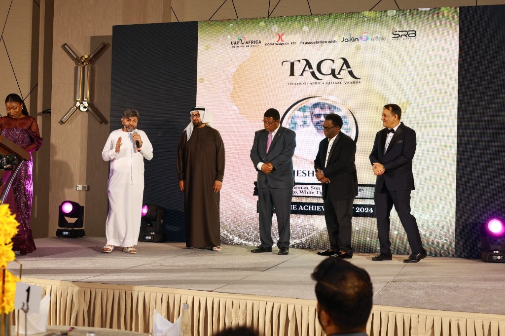 Titans of Africa Global Awards Lifetime Achievement 2024 on stage