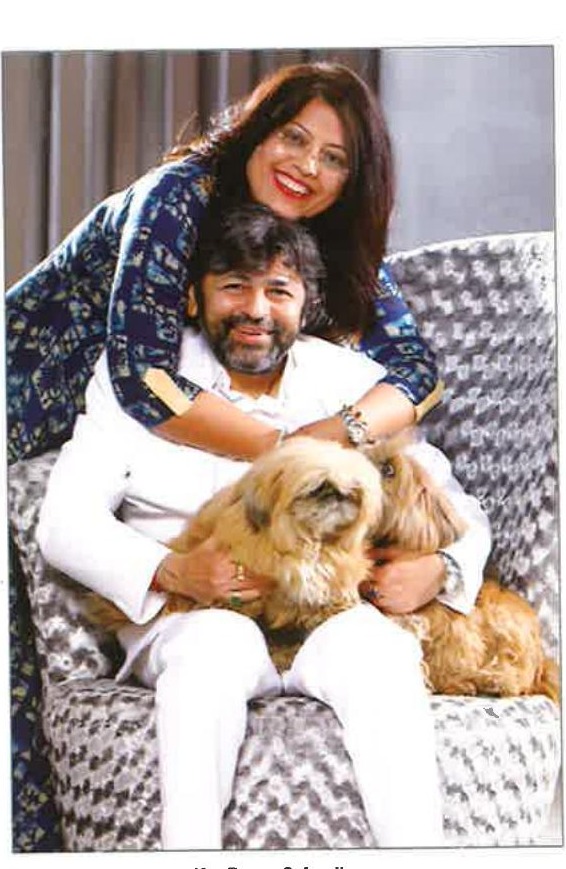 Rejesh and Renu <strong>Satiija</strong> with family pets